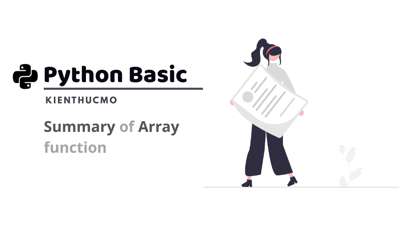 Tổng hợp các hàm xử lý Array với Python