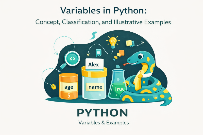 Variables in Python: Concept, Classification, and Illustrative Examples